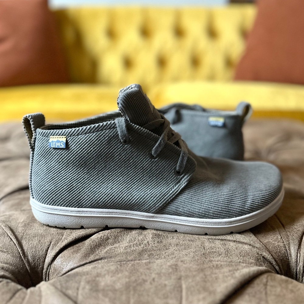Lems Gray Chukka Boots for Men
